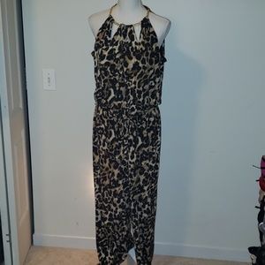 Thalia sodi jumpsuit animal print